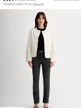 Everlane Black Straight-Leg Jeans